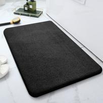 Vilnos graviravimas Vonios sustorėjimas Vonios kilimėlis Slidūs kilimai Praustuvėje Vonios šoninis grindų kilimėlis Dušo kambario Kilimėlis Atminties putplasčio 3D Pad 400mm*600mm juoda