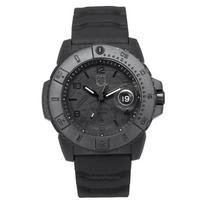 Luminox Navy Seal Foundation Guminis dirželis Juodas ciferblatas Kvarcinis Nardymo laikrodis XS.3601.BO.NSF 200M Vyriškas laikrodis juoda