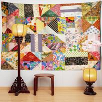 Mosaic Gobelenas Pakabinamas ant sienos Bohemiškas raganavimas Gėlių menas Hipių spausdinimas TAPIZ miegamojo kambario namų dekoras 95x70cm black