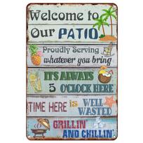 Vintage Man Cave Metal Tin Signs Tool Rules Wall Posters Farm Fresh Decoration for Garage Garden Home Cafe Living Room Club Bar 20x30cm gray