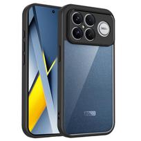 For Xiaomi Poco F8 Ultra 5G Case Air Cushion Shockproof Silicone Bumper Clear Matte Back Cover Hard Phone Case for Poco F8Ultra Pc + tpu&POCO F8 Ultra juoda