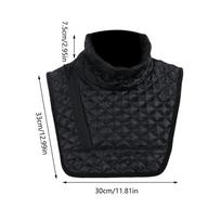Black Windproof Motorcycle Neck Warmer Skin-Friendly Chest Protector for Winter Cycling, Jogging, Running & Outdoor Sports juoda