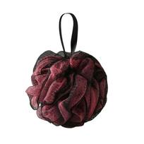 Shower Loofahs Large Bath Sponge,Mesh Pouf Bath Loofah Sponge Body Wash Puff,Loofah Exfoliating Body , Bath Poufs Or Shower Scrunchie One Size black