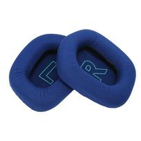 2 vnt. Patogios ausinių pagalvėlės, skirtos Logitech G733 ausinėms, garso kokybės gerinimui mėlyna