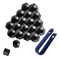 20 vnt. Automobilio rato veržlės varžto galvutės dangtelio dangtelis 17/19/21 mm dangtelis Apsauginis varžto dangteliai Išorės apdaila Apsauginis varžtas Ratlankiai Varžtai Kaištis 17MM juoda