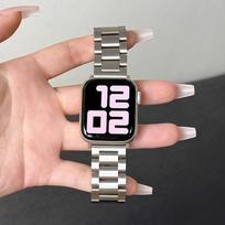 Stainless Steel Strap For Apple Watch Ultra 2 49 45 41 40 46 38 42 44mm Metal band Bracelet For iWatch Series 10 9 8 7 6 5 4 42 44 45 46 49MM sidabras