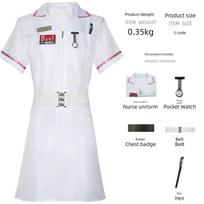 Betmeno Tamsiojo Riterio Cosplay Kostiumas Helovino Džokerio Klouno Slaugytojos Kostiumas Cosplay Sceninio Pasirodymo Kostiumas Clown Nurse Uniform XS white