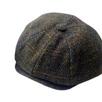 Vilnos tvido newsboy kepurė Herringbone Britiška Gatsby kepurė Vyrams Moterims Retro kepurė Vairuotojo plokščia kepurė Vyriška Vintage beretė BJM42 XL 62CM ruda