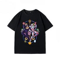 JoJos Bizarre Adventure Anime  2026 Summer New Tshirt 100 Cotton Pattern Unisex Harajuku Loose Fit  Short Sleeves Y2K Shirt S juoda