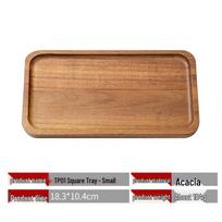 Multi-functional Japanese Acacia Wood Tea and Coffee Coaster Tray for Kitchen and Home