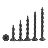 Masifu Black Carbon Steel Phillips Flat Head Drywall Screws