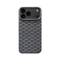 True Aramid Carbon Fiber Pattern Business Phone Case For IPhone 17 Pro Max Air Enhanced For MagSafe Ring Holder Protective Cover iPhone17 Pro