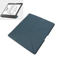 Case Fit for Kindle Scribe 2022 2024 Foldable 10.2 Inch E Book Reader Stand Cover with Auto Sleep Wake and Pen Slot Dark Green gray