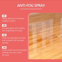 Laminate Floor Cleaner Concentrate 100ml Wood Polish Quick Drying Non Toxic Orange Foam for Home Wooden Surfaces one size