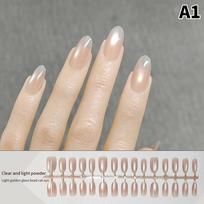 30Pcs Nude Color Press On Nail Tips French Soft Full Cover Nail Tips Oval Almond Fake Nails Natural Extension Manicure Nail Tips A1 beige