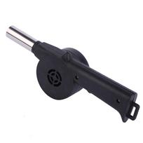 Black Hand-cranked Air Blower Durable BBQ Grill Fire Bellows Tools Barbecue Fan  Picnic juoda