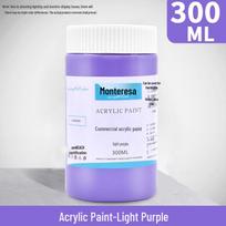 Waterproof 300ml Acrylic Paint Bottle for Student and Wall Art 100ml šviesiai violetinė spalva