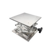 Aliuminio frezavimo stalas, medžio apdirbimo graviravimas, laboratorija, kėlimo stovas, kėlimo platforma, mediniai suolai 100×100mm sidabras