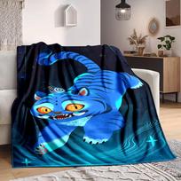 1pc K-Pop Demon Hunters Soft Skin-Friendly Flannel Blanket with Digital Printing, Various Sizes Available for Family, Friends, Birthday 80x120cm