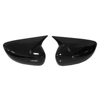 For Renault Zoe -2024 Clio Captur 2017-2018 Car Rearview Side Mirror Cover Wing Cap Exterior Door Shell Trim ABS Accessories Gloss Black black