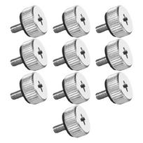 PC Case Thumb Screws M3x6mm Silver Metal Fine Thread for Quick Installation and Stable Connection Without Tools 1