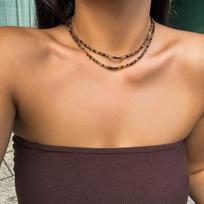 Summer Ocean Rice Bead Starfish Shell Choker Necklace Versatile Women Jewelry Beach Vacation Accessory
