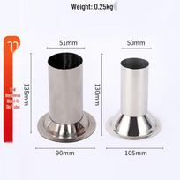 Stainless Steel Sausage Stuffer Tube #32 #22 32# Ciba Tube gray