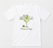 Hugo Spritz Italian Summer Cocktail Graphic Tee White T-shirt M