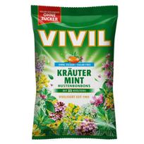Vivil žolelių ir mėtų be cukraus saldainiai 120 g