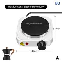 Elektrinė kaitlentė 500W 1000W Vienvietė Stalo viryklė Nešiojama greitiems skaniems patiekalams mažose virtuvėse A 500W balta
