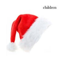 Naujųjų metų kalėdinė kepurė suaugusiems vaikams Kalėdų papuošimai namams Kalėdų senelio dovanos Navidad dekoro žieminės kepuraitės 19cm*37cm red