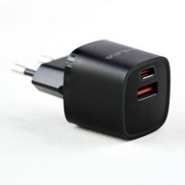 Evelatus USB-A and USB-C 30W Max / EU charger Black