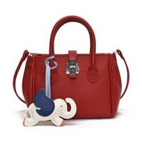 Handbag Women's New Fashion Shoulder Messenger Bag no pendant raudona