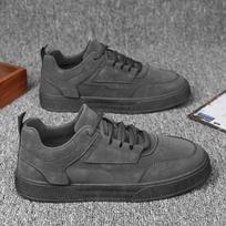 Size 39-48 Men's Sneakers Trendy Lace-up Khaki Casual Shoes Simple Thick-soled Comfortable Shoes for Men Zapatillas De Hombre 39 pilka spalva