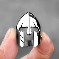 Retro Spartan Mask Large Ring for Men Stainless Steel Punk Gothic Edgy  Biker Accessories Cosplay Bold Statement Man Gift 7