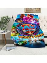 Animacinis pledas pliušinis miegui sofos kilimėlis svetainei šiltas biuras miegamasis gimtadienis namai P-Letenėlės mielos P-Patroliai kelionė dovanos 75X95CM pilka spalva
