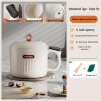 Smart Low-Sugar Rice Cooker: Non-Stick Electric Pot for Home & Dorm Cooking with Rice-Soup Separation Feature gray