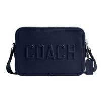 Coach Charter Crossbody 24 Logotipo Užtrauktuko Užsegimas Odinė Peties Rankinė Vidutinio Dydžio Vyriška Peties Rankinė Tamsiai Mėlyna CV931-DEB Gift Box Set (Basic Set+Yellow Box) black