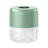 Elektrinis mini česnako smulkintuvas, įkraunamas USB, mėsos malūnėlis, nerūdijančio plieno maisto procesorius 100ml/250ml, daugiafunkcis mėsos malūnėlis namams, kelionėms 100ML žalia