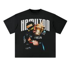 2026 New Lewis Hamilton Printed Cotton Y2K Tshirt SpringSummer Men Fashion Retro and Comfortable Short Sleeved Shirt Unisex S white