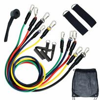 50LBS Resistance Bands Set for Home Gym Workout Fitness Exercise Elastic Rubber Bands with 1/50LBS Resistance