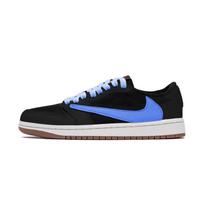 Travis Scott X Jordan Air Jordan 1 Vintage Basketball Shoes Unisex Low Top Black DZ4137-700(Team-)-Random packaging bags 35.5
