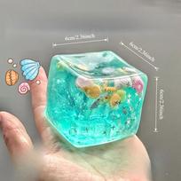 Toys Kids  Childrens Taba Squishy Stress Balls Cube - Ocean Sensory Fidget Toy Slow Rise Squishy for and Adults Squeeze Relax Gift Present