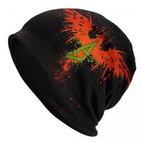 Moroccan Watercolor Vintage Morocco Flag Bonnet Hat Hip Hop Outdoor Skullies Beanies Hats Unisex Warm Multifunction Cap One Size