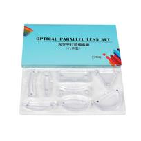 8Pcs Optics Experiment Set Magnetic Optical Lenses High Transparency Parallel Lenses For Science Education School Labs 1