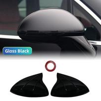 Rearview Mirror Cover Carbon Fiber / Black For Porsche Cayenne 2011-2014 Mirror Cap Shell Lid
