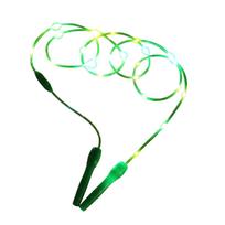 LED Light Up Jump Rope for Kids Adjustable Length Flashing Skipping Rope with Durable Handles and Battery Powered Design for Indoor Outdoor Exercise One Size mėlyna