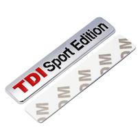 Metal Red TDI Sport Edition Logo Turbo Car Letter Sticker Emblem Chrome Badge Decals
