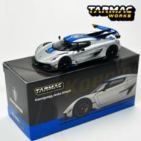 Tarmac Works 1:64 Tw Koenigsegg Jesko Attack Silver Alloy Car Model gray