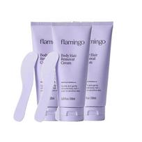 (3pcs)1-3pcs Flamingo Sensitive Skin Body Hair Remover with Soothing Aloe Vera less
